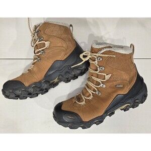 Oboz Bridger 7" Insulated Waterproof Boot Cashew Tan Winter Gorpcore Women's 10W